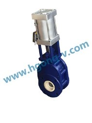 DIN best quality pneuamtic ceramic gate valve